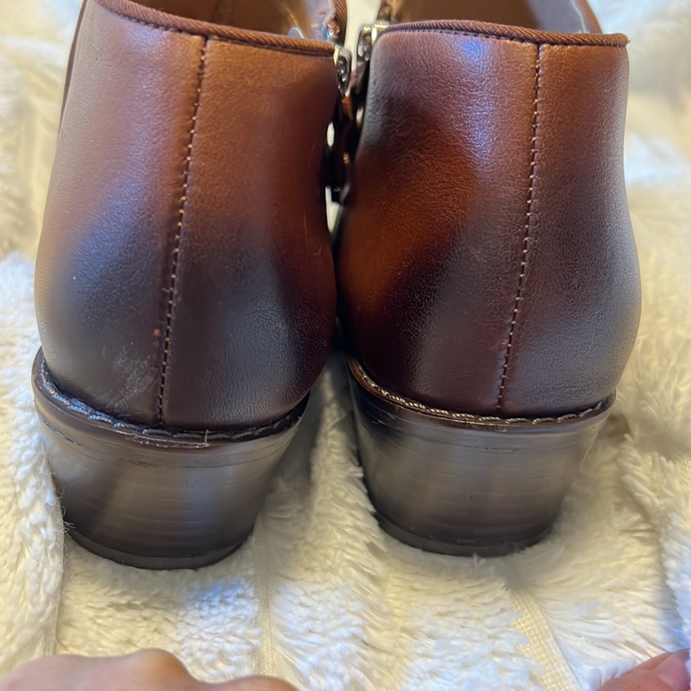 Vionic Jolene Ankle Boots Booties 6.5 brown Ombre comfort shoe - Picture 5 of 12